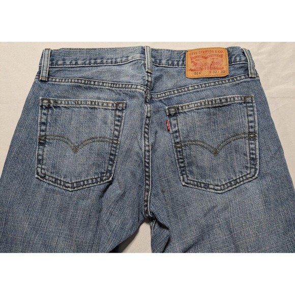 Levis 514 Slim Straight - Men 32x30 Denim Blue Jeans - Picture 2 of 16